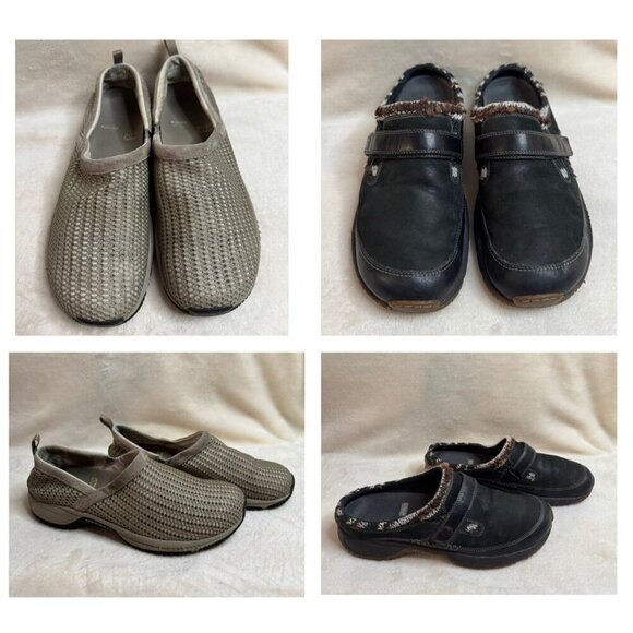 MERRELL ENCORE Slides Clogs Slip-ons Womens 9.5 Outdoor Comfort Hiking Lot Of 2 - Picture 1 of 16